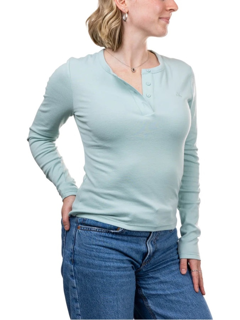 Calvin Klein - Long sleeve knit henley